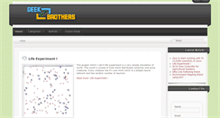Desktop Screenshot of geekbrothers.org
