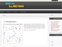 Tablet Screenshot of geekbrothers.org